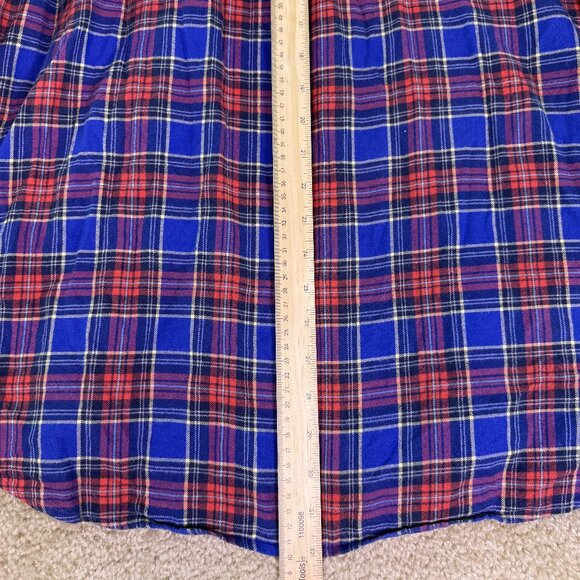 Vineyard Vines Murray Shirt Men's XL Flannel Red Blue Plaid Button Down E455 - Picture 10 of 11